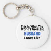 This Is What The World's Greatest Husband Looks  L Key Chain