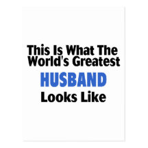This Is What The World's Greatest Husband Looks  L Post Card