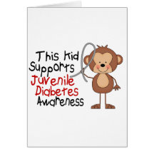 This Kid Supports Juvenile Diabetes Awareness Card