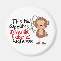 This Kid Supports Juvenile Diabetes Awareness Fridge Magnet