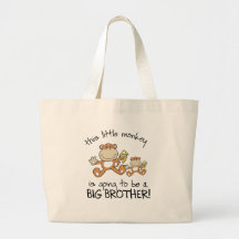 this little monkey big brother bag