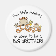 this little monkey big brother magnet