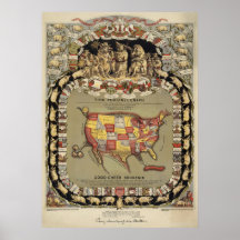 "This Porcineograph" (Forbes) 1876 BigMapBlog.com Print