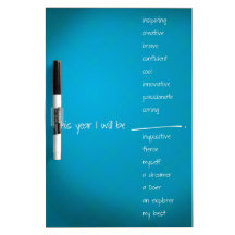 This Year I will Be ... You Fill in the blank! Dry-Erase Whiteboard