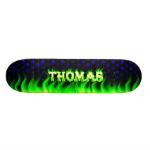 Thomas green fire Skatersollie skateboard