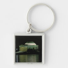 Thomas Jefferson Memorial at Night Key Chain