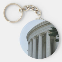 Thomas Jefferson Memorial pillars keychain