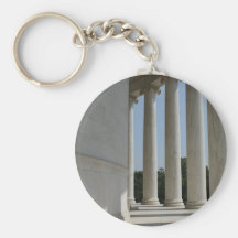 Thomas Jefferson Memorial pillars keychain
