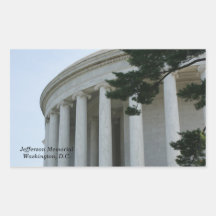 Thomas Jefferson Memorial pillars stickers
