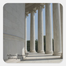 Thomas Jefferson Memorial pillars stickers