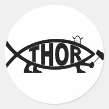 THOR Fish Sticker
