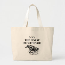 thoroughbred horse racing canvas bag