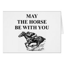 thoroughbred horse racing greeting cards