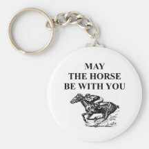 thoroughbred horse racing key chain