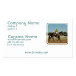 Thoroughbred Race Horse Business Card