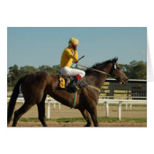 Thoroughbred Race Horse Greeting Card