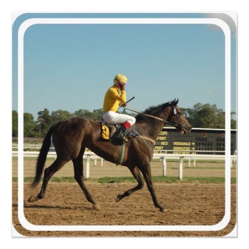 Thoroughbred Race Horse Invitation