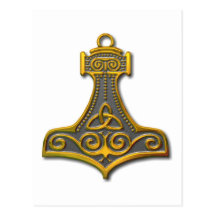 Thor's Hammer-gold Post Cards