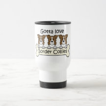 Three Border Collies Coffee Mug