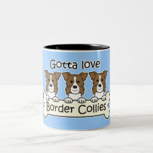 Three Border Collies Mugs
