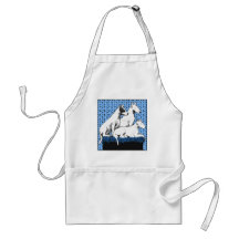 Three Bull Terriers Aprons