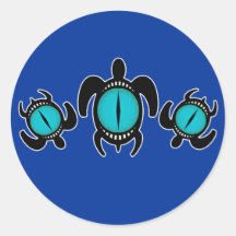 Three Cat's Eye Turtles Stickers