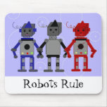 Three Cool Robots Mousepads