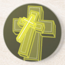 Three Crosses... Beverage Coaster