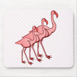 Three Flamingos Mouse Pads