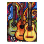 Three Guitars Post Cards