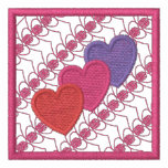 Three Hearts Embroidered Shirt