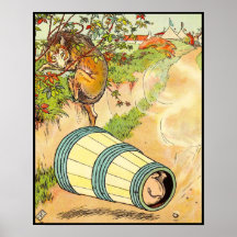 Three Little Pigs: Frightened The Wolf Print