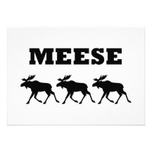 Three Meese Funny Invites