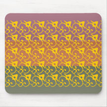 Three Metal Finish Colour - Ann Wingnuts Pattern Mousemats