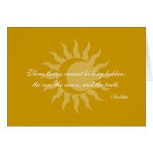 Three Things Cannot Be Long Hidden Buddha Quote Cards