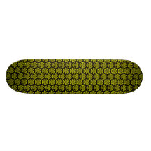 Three Triangles v1 - Black and Yellow Skate Board