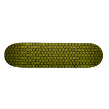 Three Triangles v2 - Black and Yellow Skate Deck