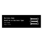 Three Wrenches. Grey and Black. Business Card Template