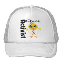 Throat Cancer Activist Chick Mesh Hat