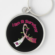 Throat Cancer I Am A Survivor Key Chain