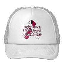 Throat Cancer I Fight Back Trucker Hat