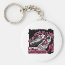 Throat Cancer - Men Run For A Cure Keychains