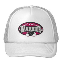 Throat Cancer One Tough Warrior Hats