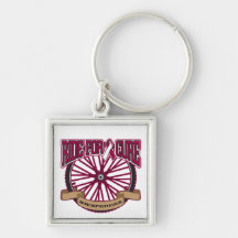 Throat Cancer Ride For Cure Keychain