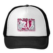 Throat Cancer Ride Walk Run Trucker Hat