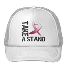 Throat Cancer Take A Stand Mesh Hat