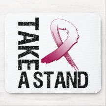 Throat Cancer Take A Stand Mousepads