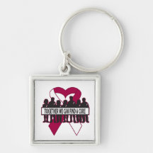 Throat Cancer Together We Can Find A Cure Keychain