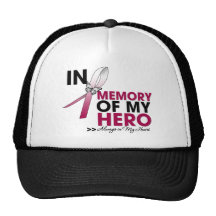 Throat Cancer Tribute In Memory of My Hero Trucker Hat