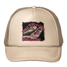 Throat Cancer Walk For A Cure Shoes Mesh Hats